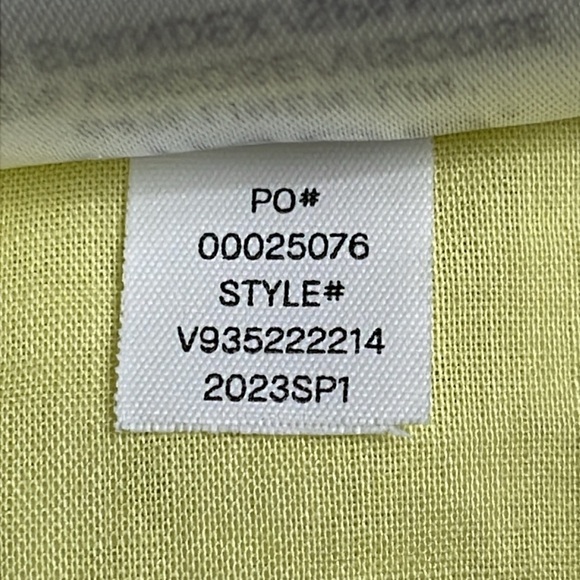 New Vince High Waist Tailored Utility Trouser Pants Pomelo Yellow Linen Sz 10 - Picture 16 of 16